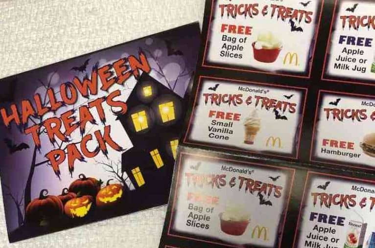 McDonald's Offers 2023 Halloween Treats Pack for 1 12 Coupons for