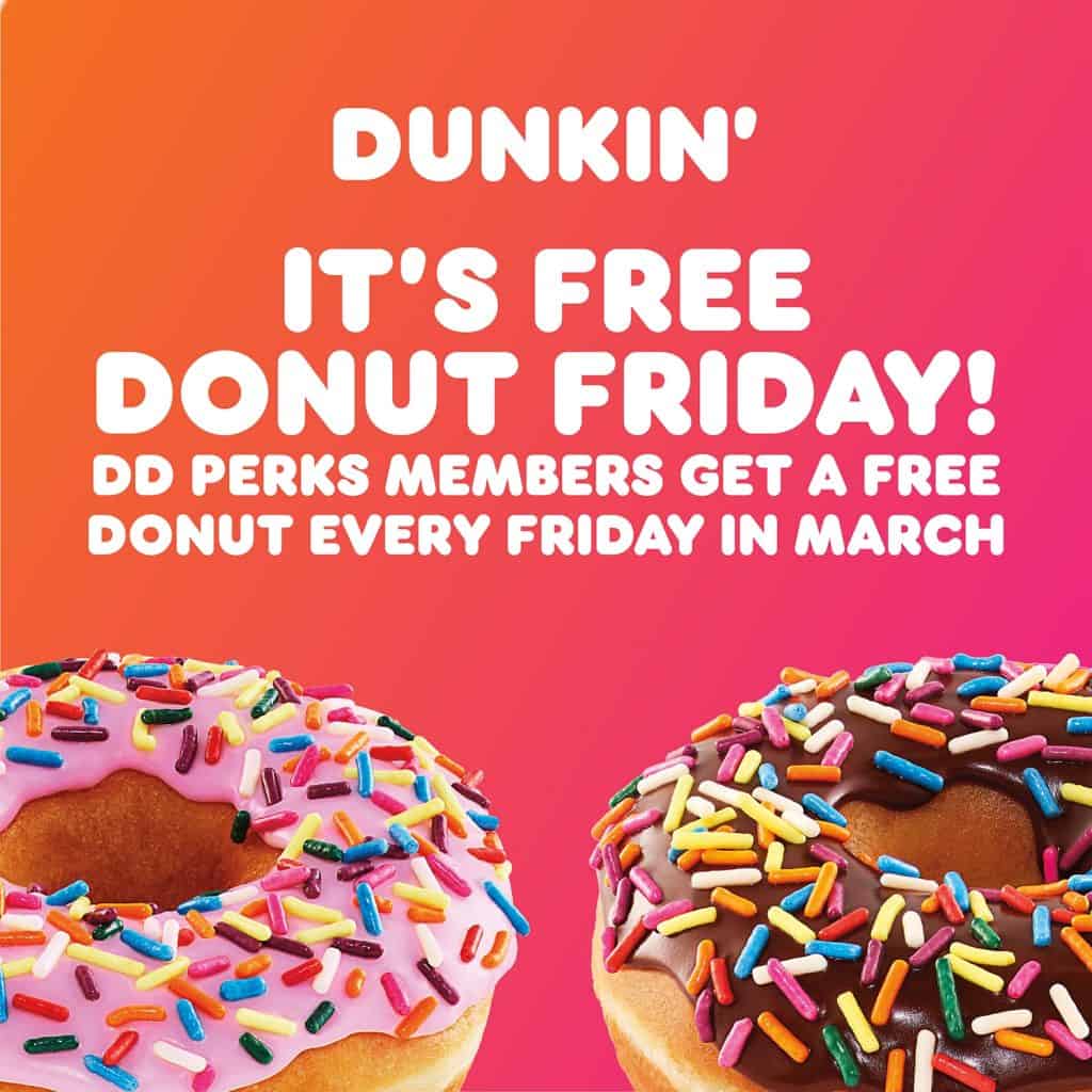 dunkin free donut Mile High on the Cheap