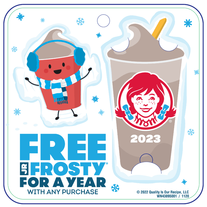 Enjoy Free Frosty Throughout 2023 With 2 Key Tag at Wendy's Mile