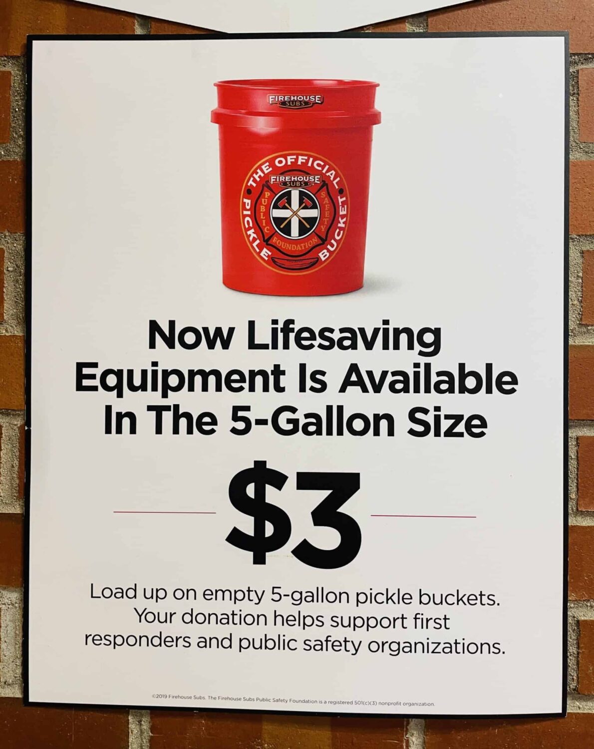 You can buy the empty pickle 5 gallon buckets from Firehouse Subs