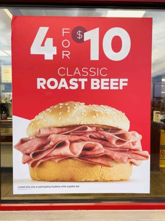 Enjoy 4 Classic Roast Beef Sandwiches For Low Price At Arbys Nearly 50 Off Mile High On 5743