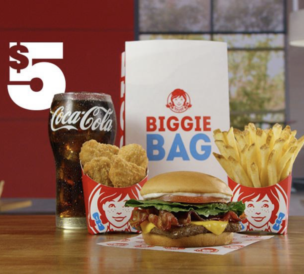 Bag Big Savings with Wendy's 5 Biggie Bag Meal Deal Mile High on the