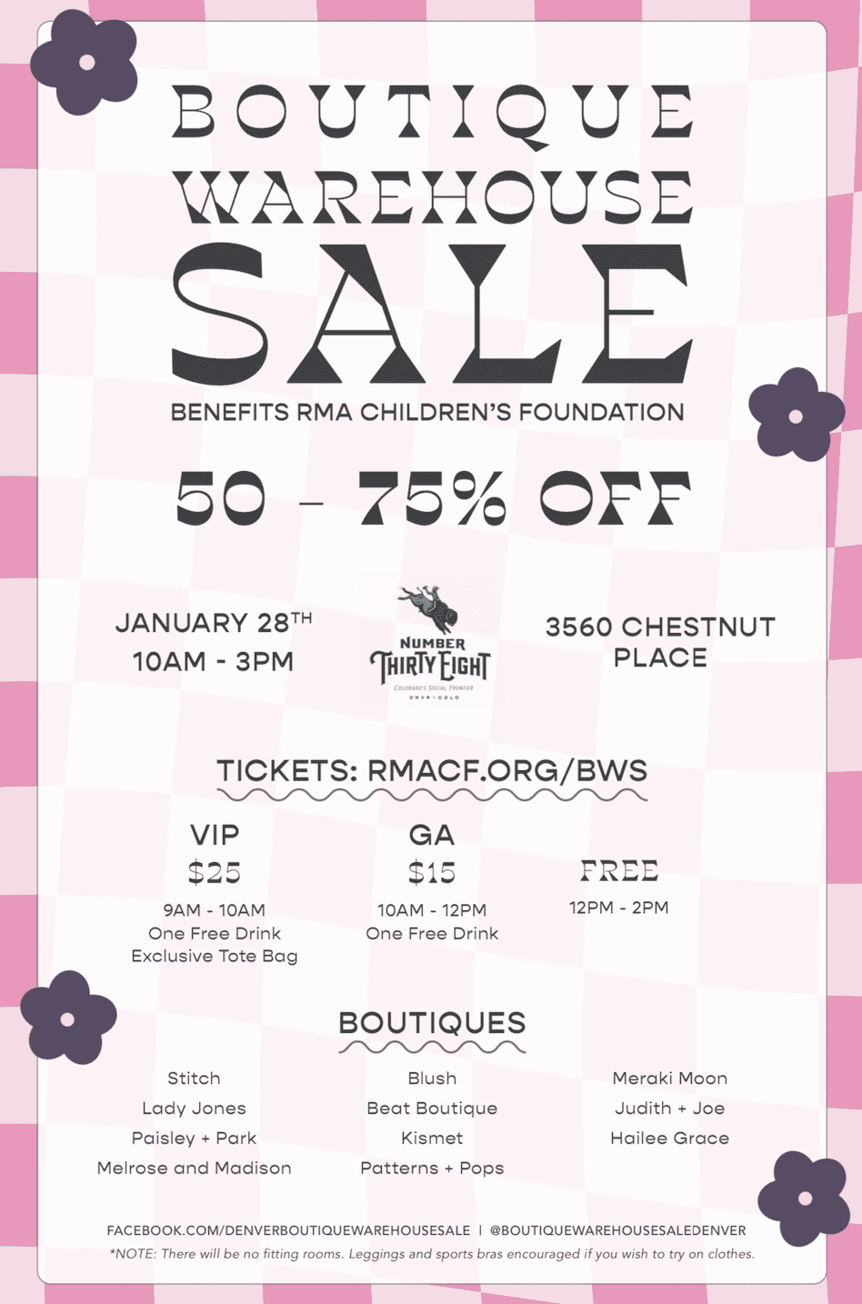 Fashion On Sale For a Cause Denver s Boutique Warehouse Sale