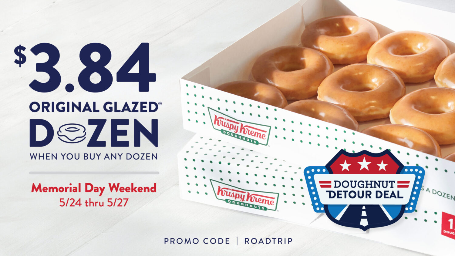 Krispy Kreme Sweetens Memorial Day Weekend with Doughnut Detour Deal